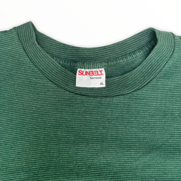 Vtg 90s Sunbelt Sportswear Green Tee XL - Picture 3 of 5